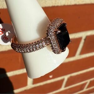 Rose Gold and Black Women's Ring